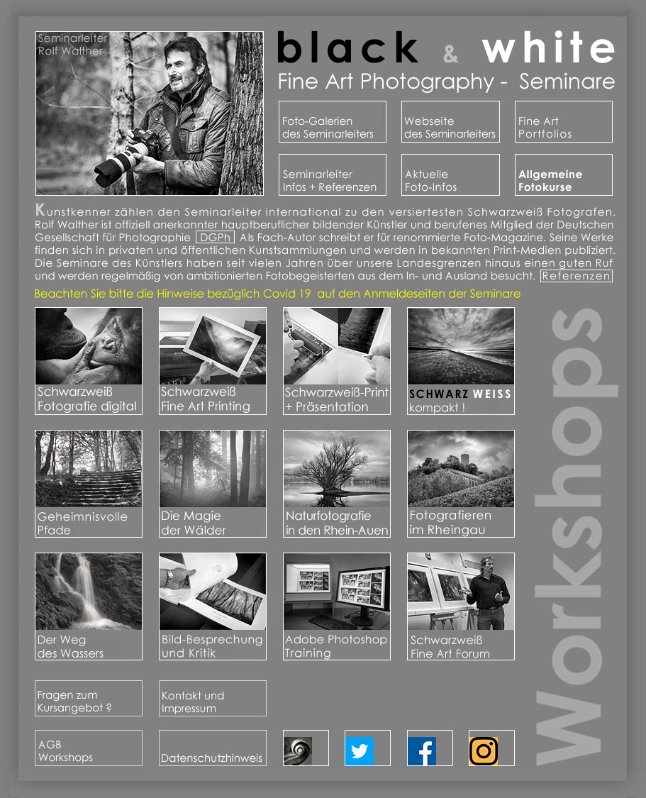 Fotokurse und Fotokurs Angebot für künstlerische Fotografie
